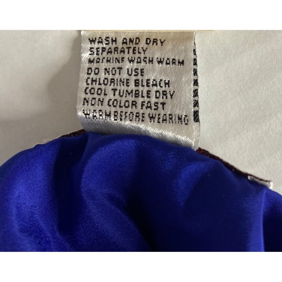 Vintage Plus Factor 90s Baroque Windbreaker Jacket Blue Gold Womens 18W - Picture 4 of 16